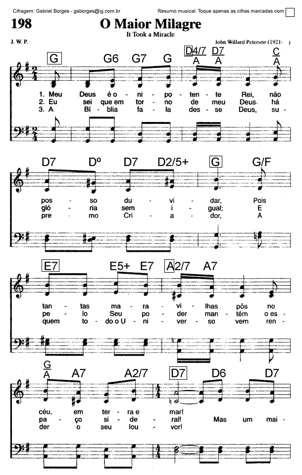 Hinário Adventista do Sétimo Dia – Nr. 198