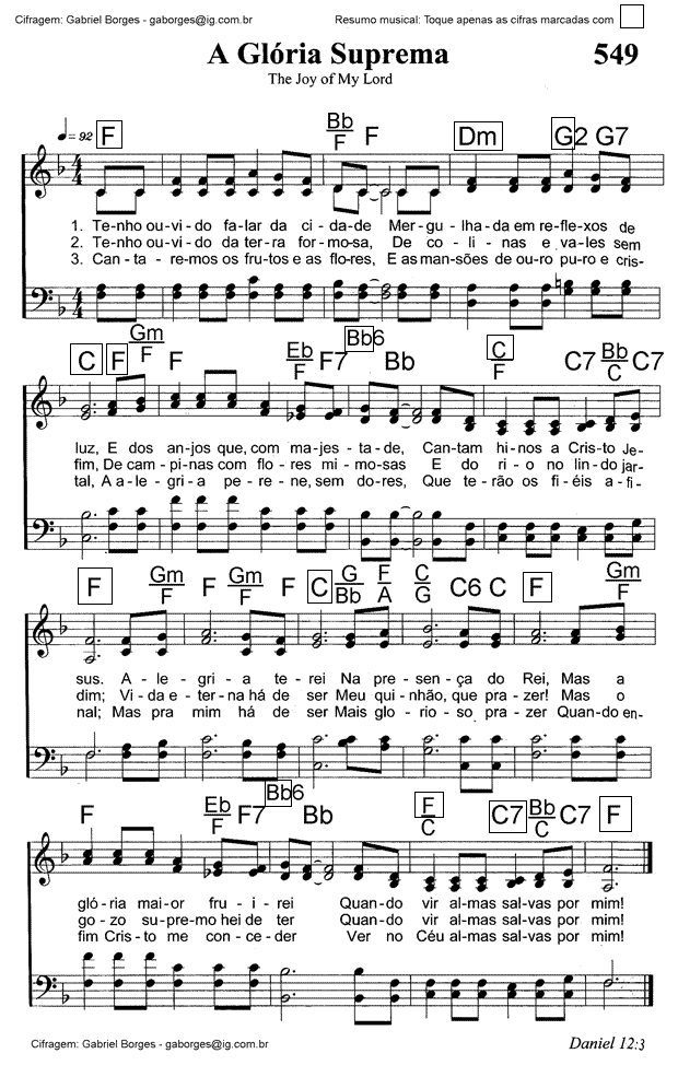 Hinário Adventista do Sétimo Dia - Nr. 467